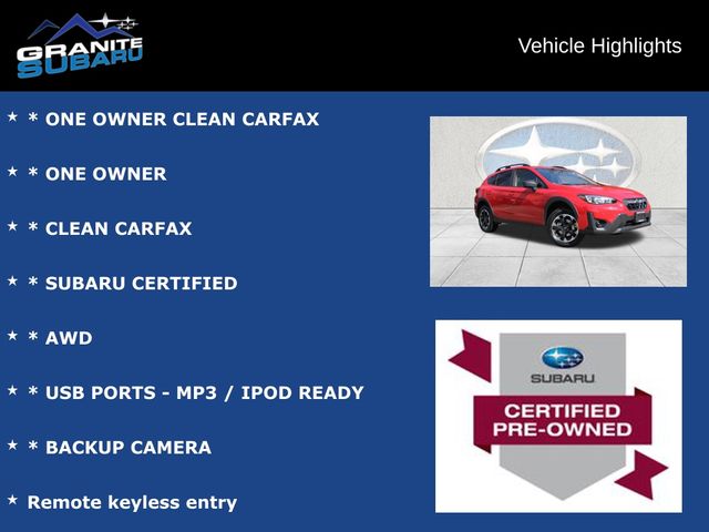 Certified 2023 Subaru Crosstrek Base with VIN JF2GTAAC4PG242183 for sale in Hudson, NH