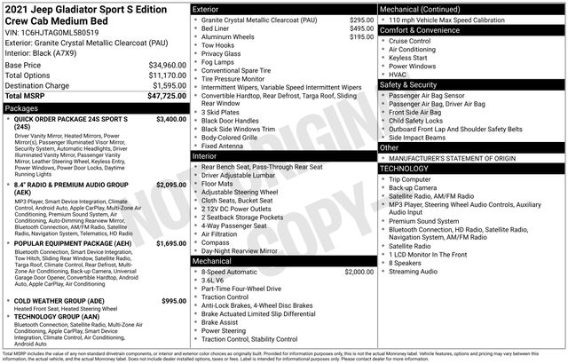 2021 Jeep Gladiator Sport S - Photo 4