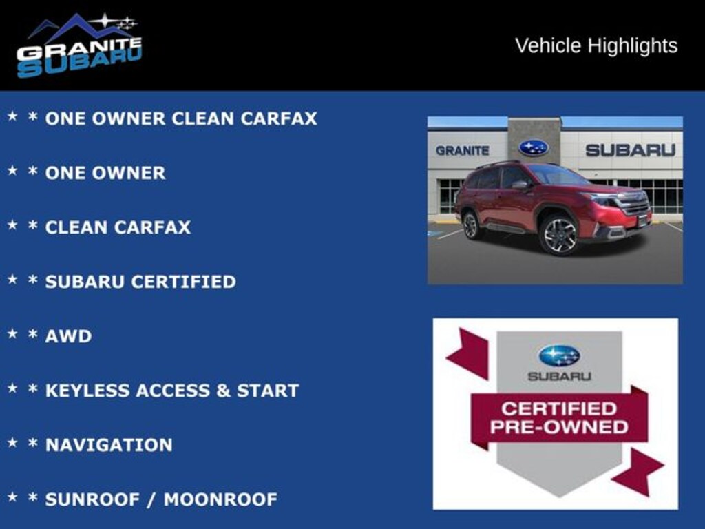 Used 2025 Subaru Forester Hybrid Limited SUV