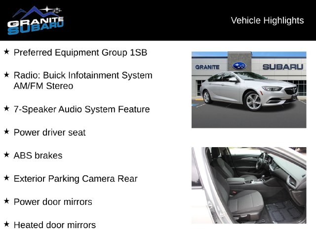 Used 2018 Buick Regal Sportback Preferred with VIN W04GL6SXXJ1137391 for sale in Hudson, NH