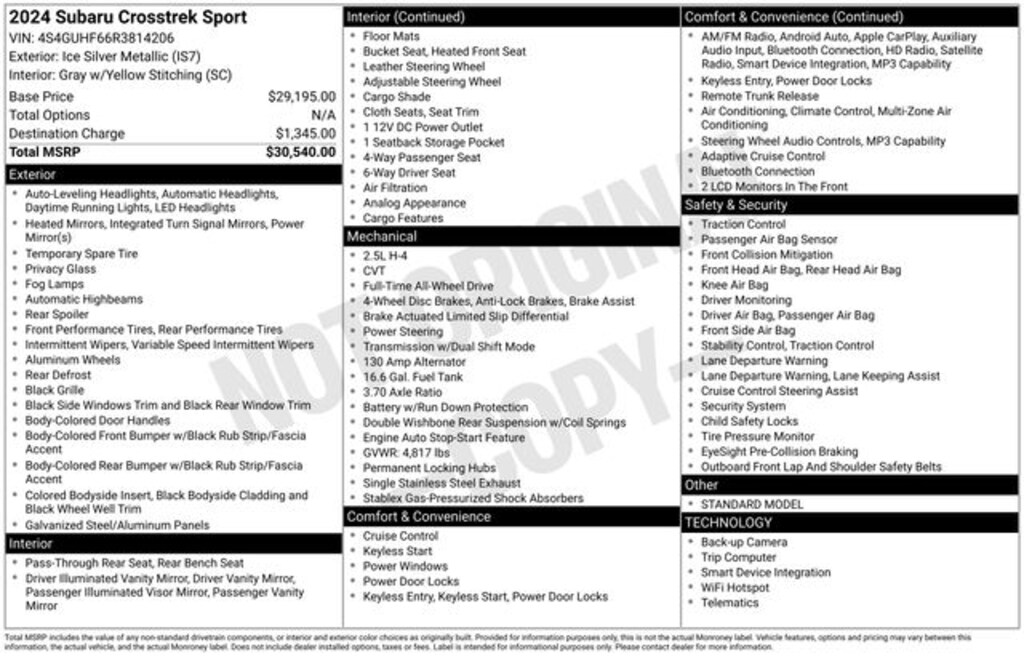 Certified 2024 Subaru Crosstrek Sport SUV