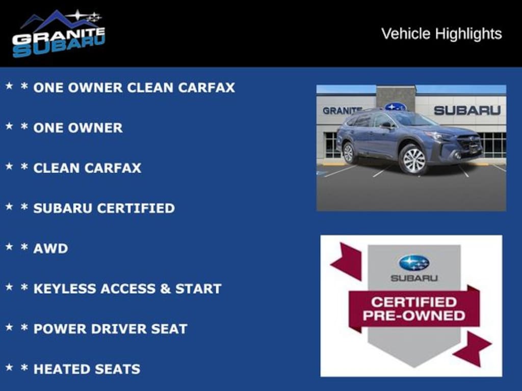 Used 2025 Subaru Outback Premium SUV