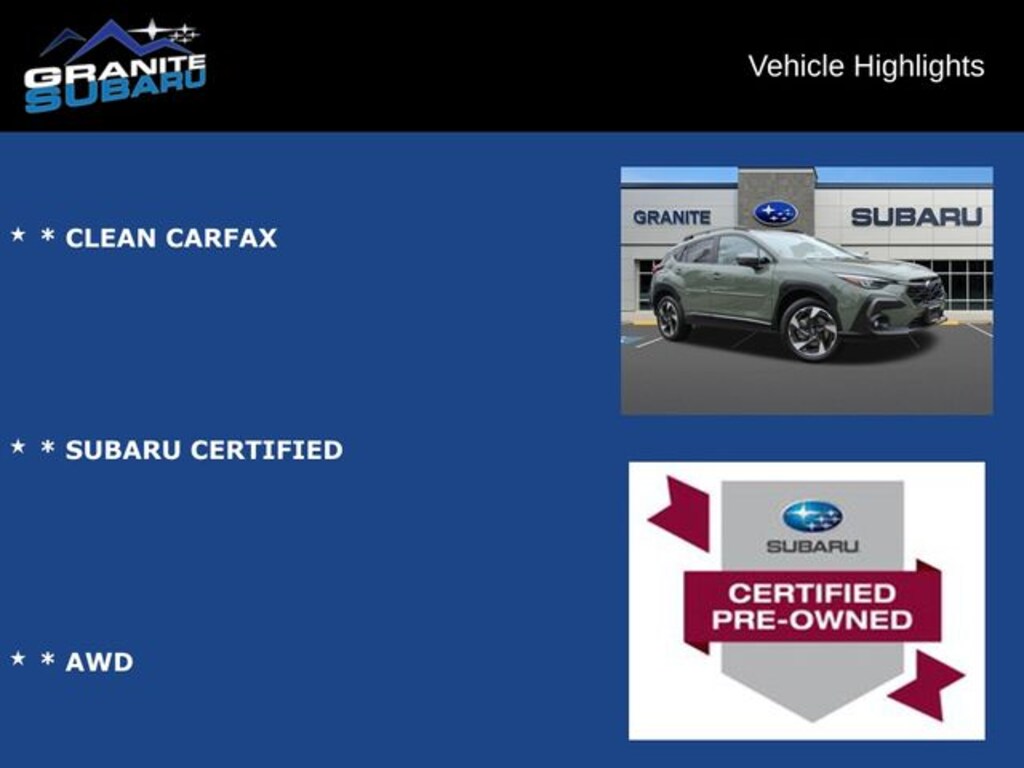 Used 2025 Subaru Crosstrek Limited SUV