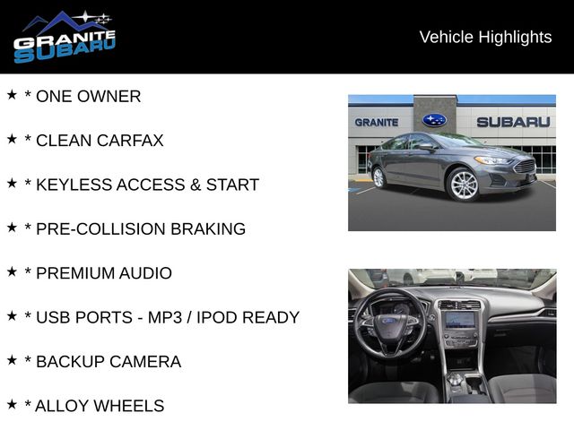 Used 2020 Ford Fusion Hybrid SE with VIN 3FA6P0LU1LR142260 for sale in Hudson, NH
