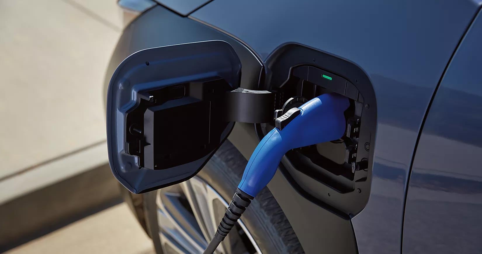 2025 Subaru Solterra plugged in