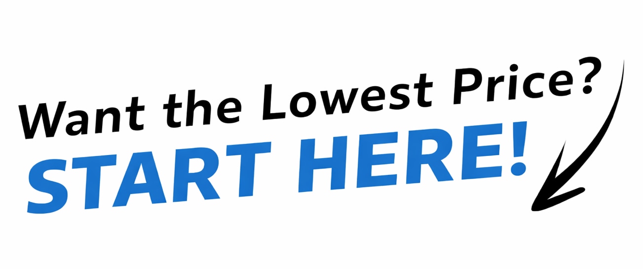 Rock-solid deals! Find a lower price and we’ll crush it!