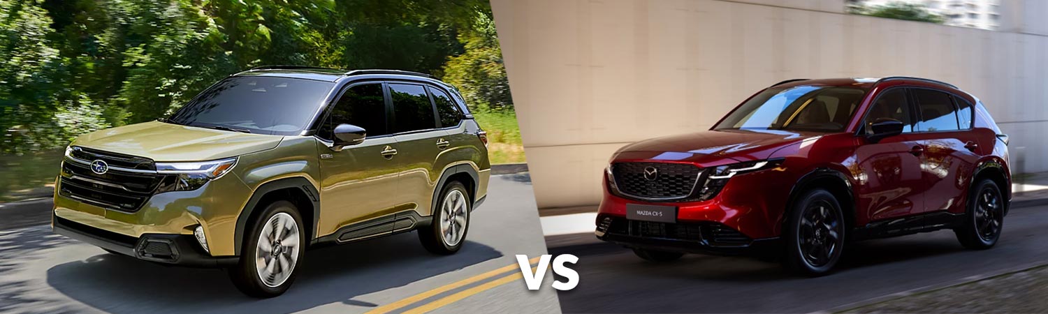2026 Subaru Forester and 2026 Mazda CX-5