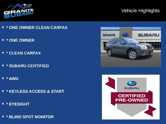 Used 2023 Subaru Forester Premium SUV