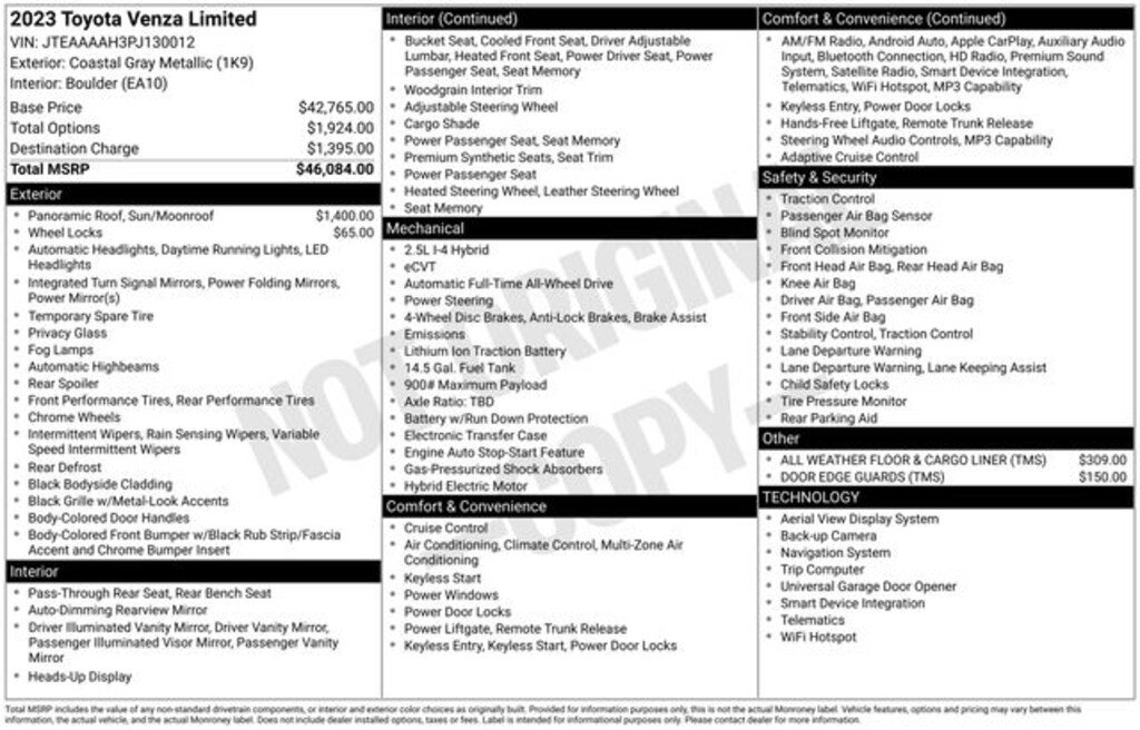 Used 2023 Toyota Venza SUV