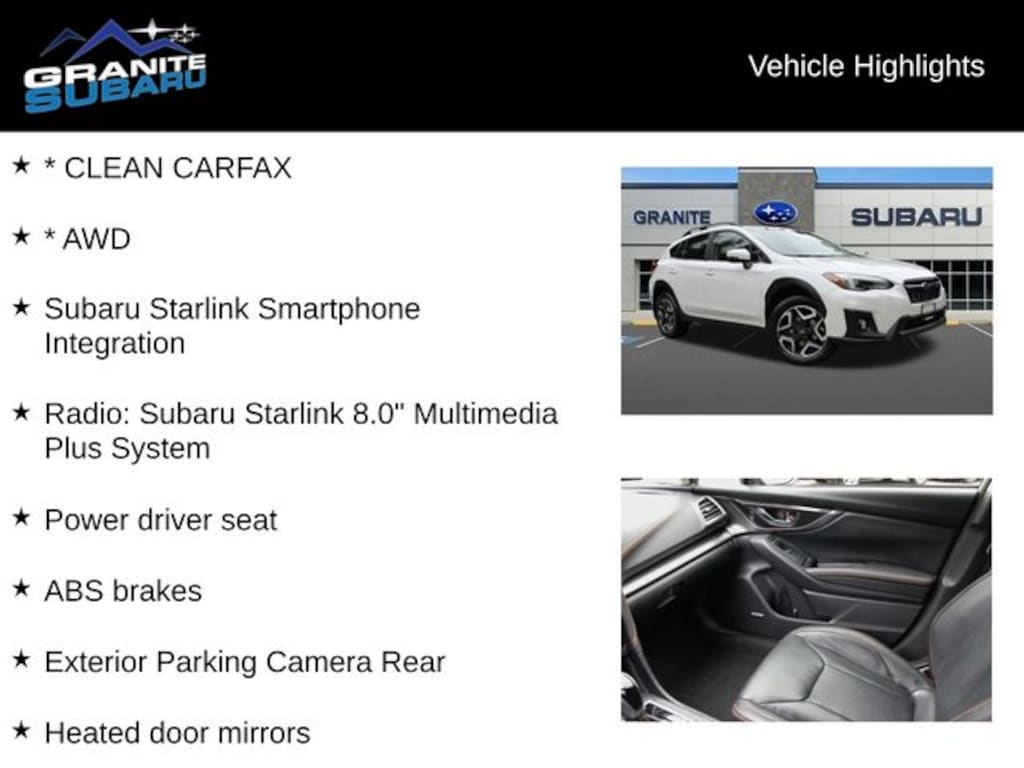 Used 2018 Subaru Crosstrek 2.0i Limited SUV