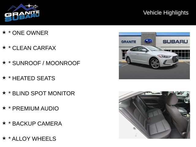 Used 2018 Hyundai Elantra Value Edition with VIN KMHD84LF0JU467216 for sale in Hudson, NH