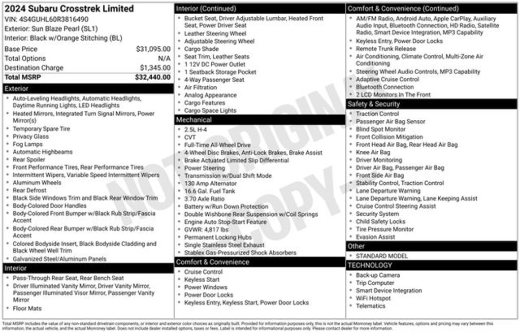 Used 2024 Subaru Crosstrek Limited SUV