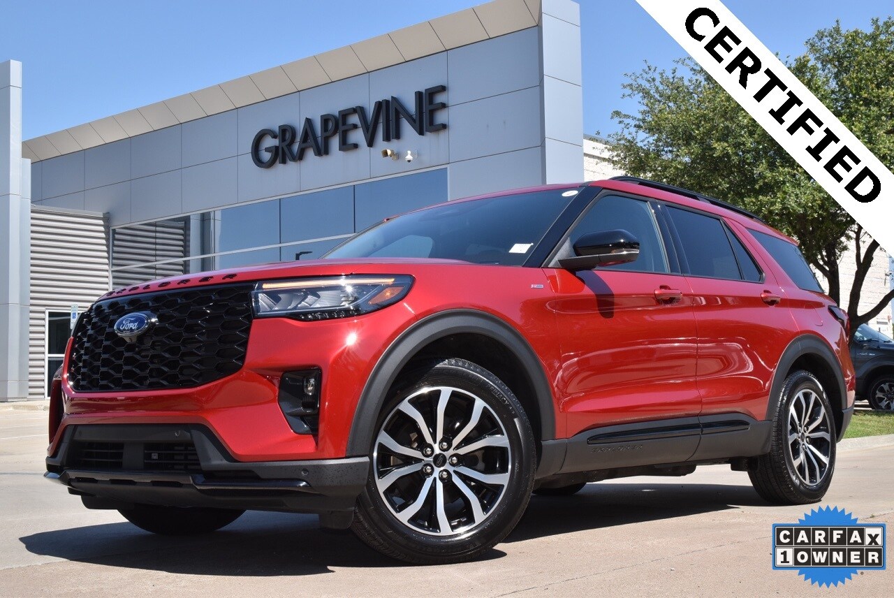 Certified 2025 Ford Explorer ST-LINE with VIN 1FMUK7KH6SGA01893 for sale in Grapevine, TX