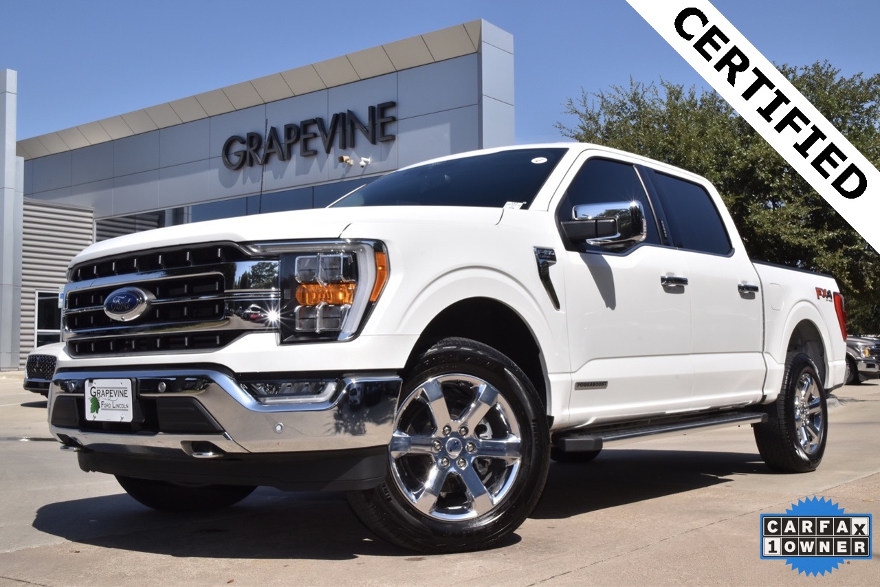 Certified 2022 Ford F-150 Lariat with VIN 1FTFW1EDXNFA26720 for sale in Grapevine, TX