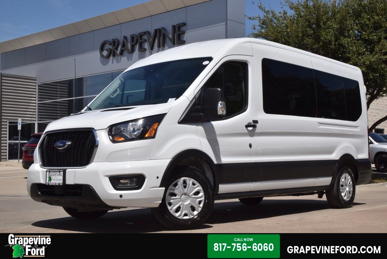 Oxford White 2025 Ford Transit Passenger Van Rear-Wheel Drive 