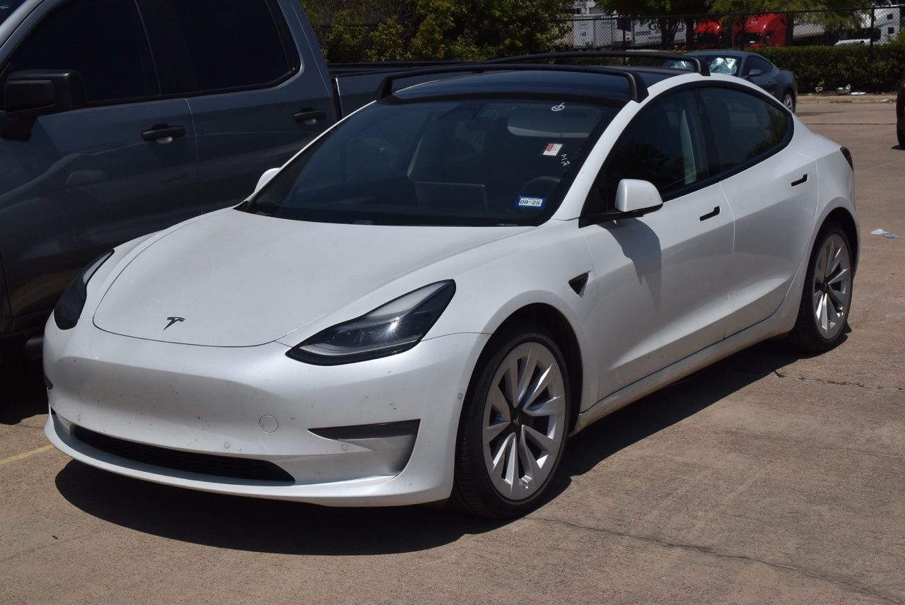 Used 2021 Tesla Model 3 Base with VIN 5YJ3E1EB4MF990124 for sale in Grapevine, TX