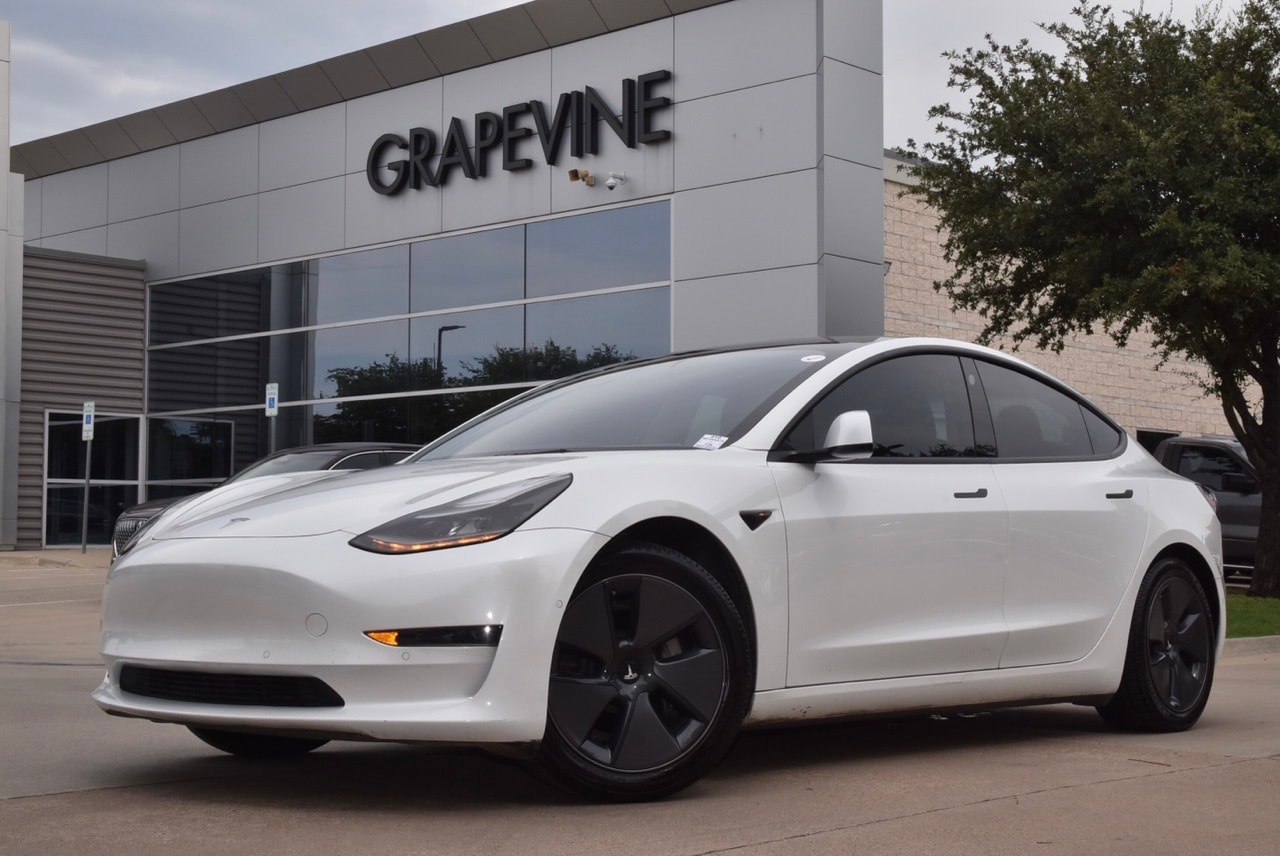 Used 2021 Tesla Model 3 Base with VIN 5YJ3E1EA2MF098879 for sale in Grapevine, TX