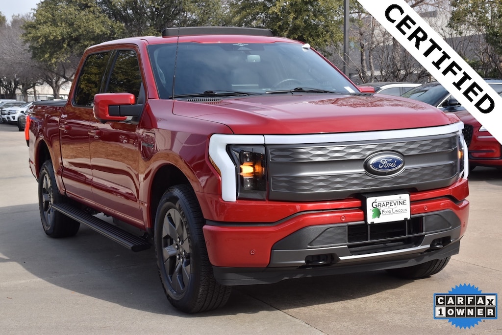 Certified 2023 Ford F-150 Lightning Lariat Truck SuperCrew Cab