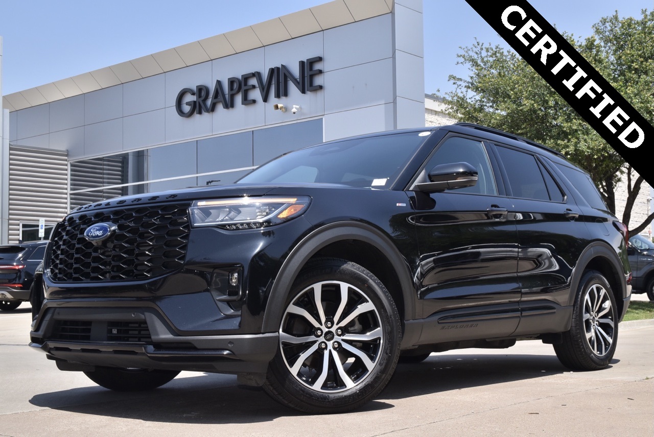 Certified 2025 Ford Explorer ST-LINE with VIN 1FMUK8KH5SGA01910 for sale in Grapevine, TX