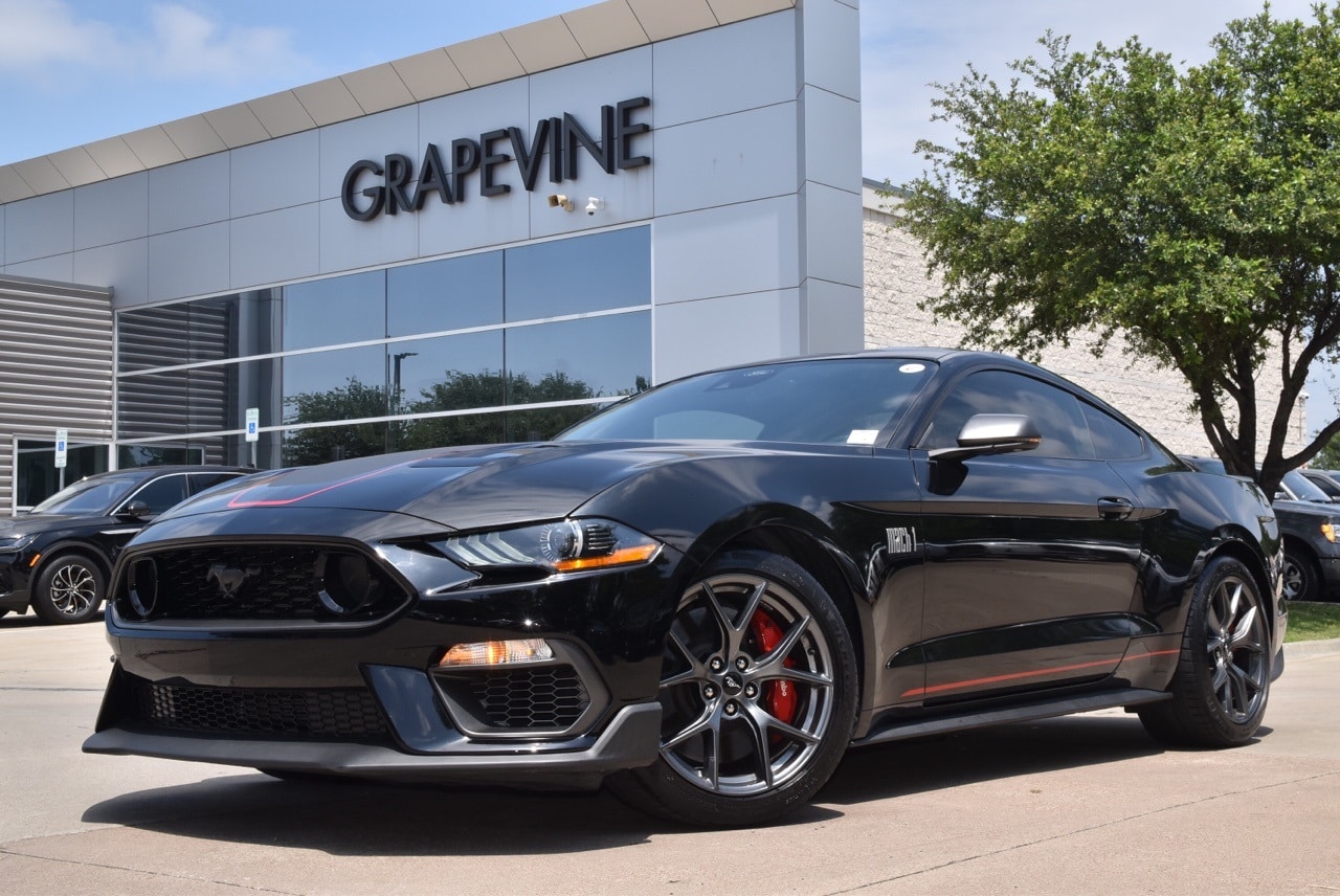 Used 2021 Ford Mustang Mach 1 with VIN 1FA6P8R08M5555364 for sale in Grapevine, TX