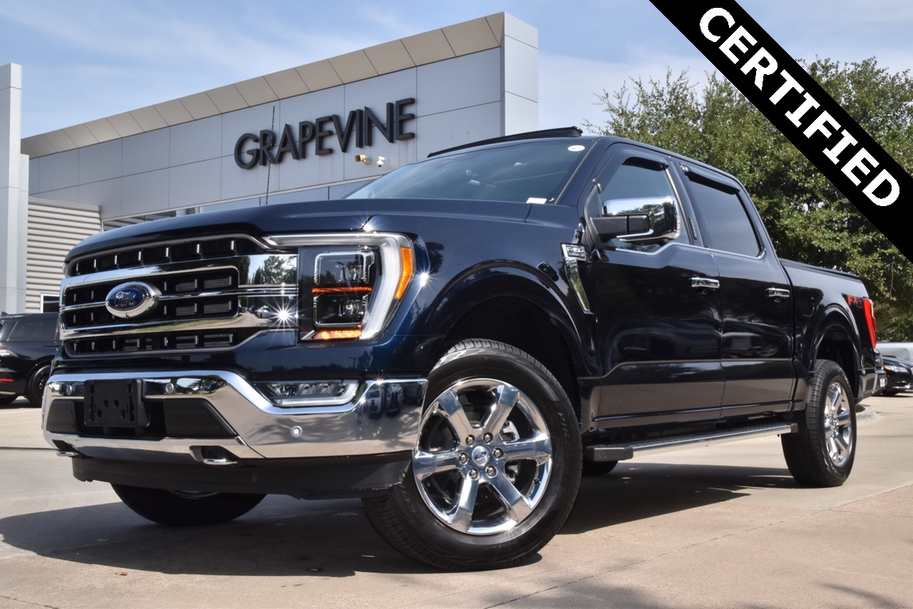 Certified 2023 Ford F-150 Lariat with VIN 1FTFW1E84PKD86787 for sale in Grapevine, TX