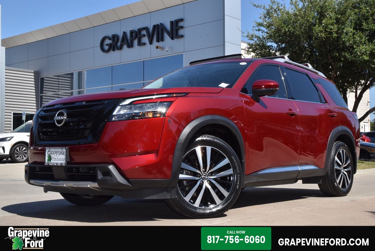 Red (Scarlet Ember Tintcoat) 2023 Nissan Pathfinder SUV / Crossover All-Wheel Drive 9-Speed Automatic