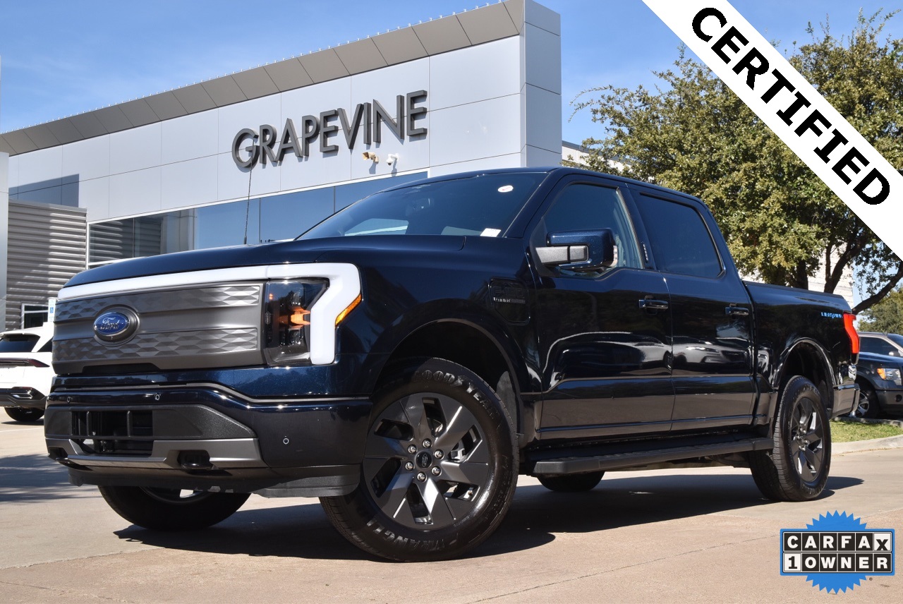 Certified 2023 Ford F-150 Lightning Lariat with VIN 1FTVW1EL4PWG25036 for sale in Grapevine, TX