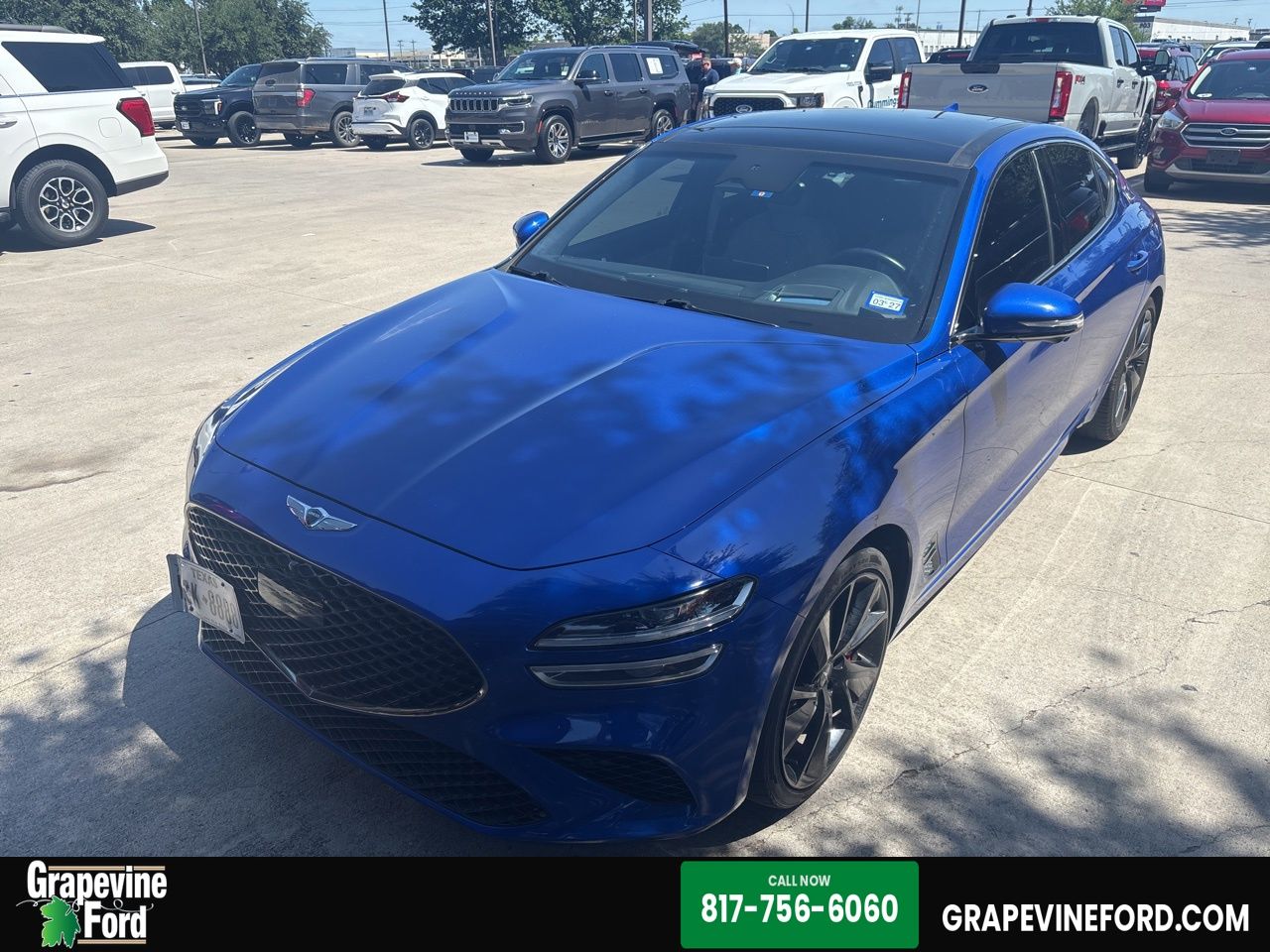 Mallorca Blue 2023 Genesis G70 3.3T RWD Sedan Rear-Wheel Drive 8-Speed Automatic