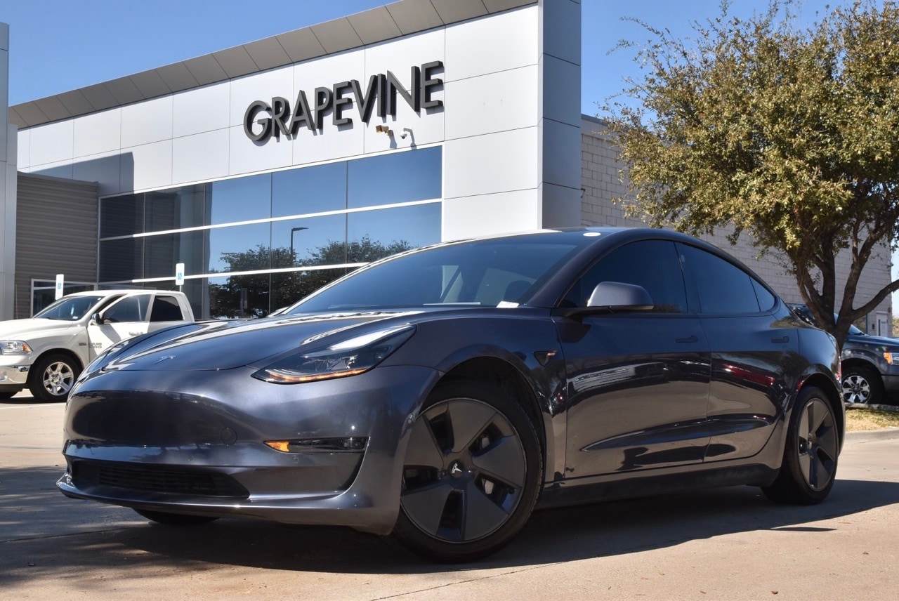 Used 2021 Tesla Model 3 Base with VIN 5YJ3E1EA7MF083441 for sale in Grapevine, TX