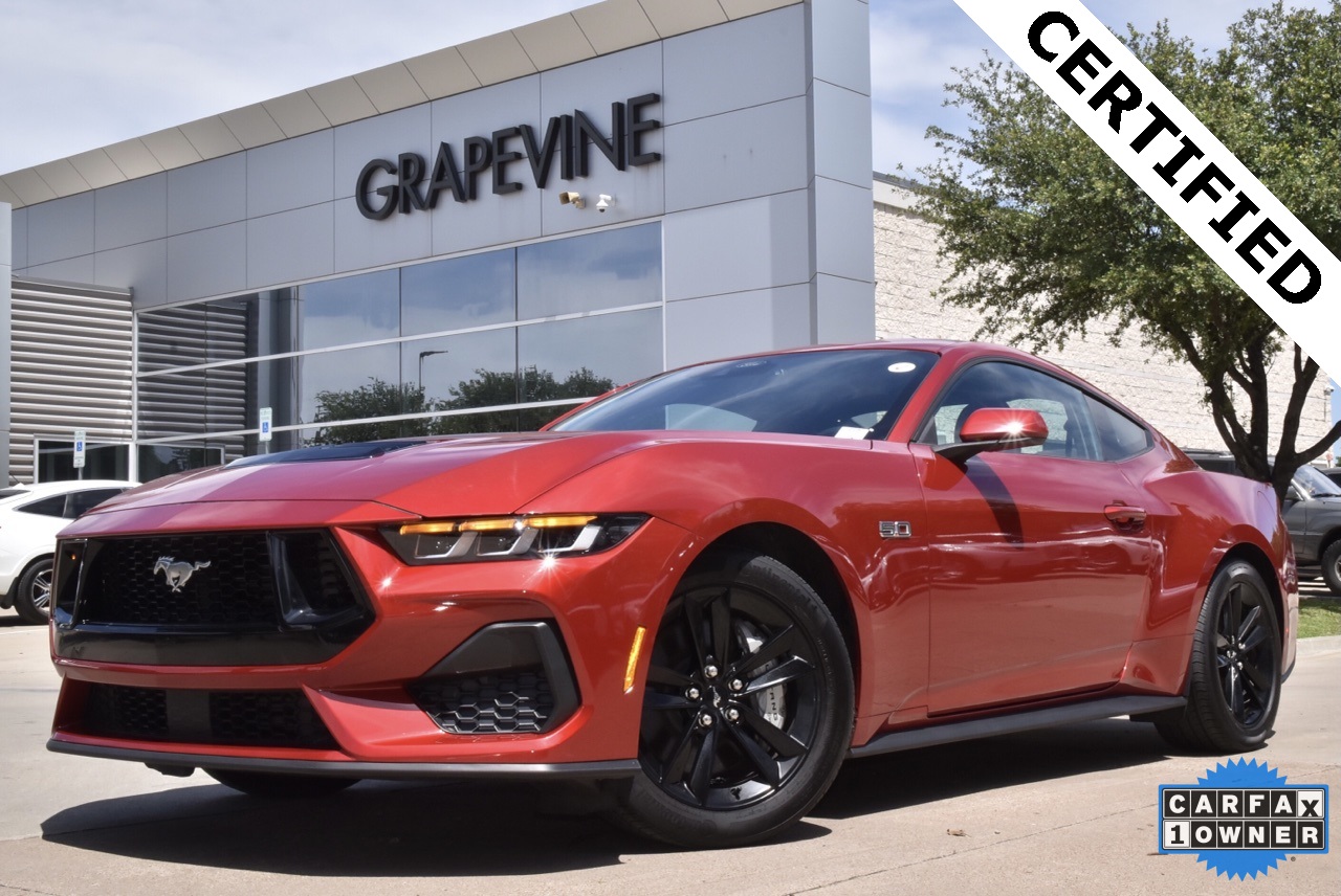 Certified 2024 Ford Mustang GT with VIN 1FA6P8CF4R5400203 for sale in Grapevine, TX