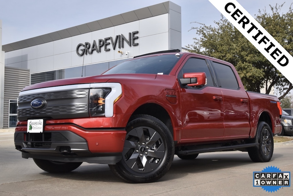 Certified 2023 Ford F-150 Lightning Lariat Truck SuperCrew Cab