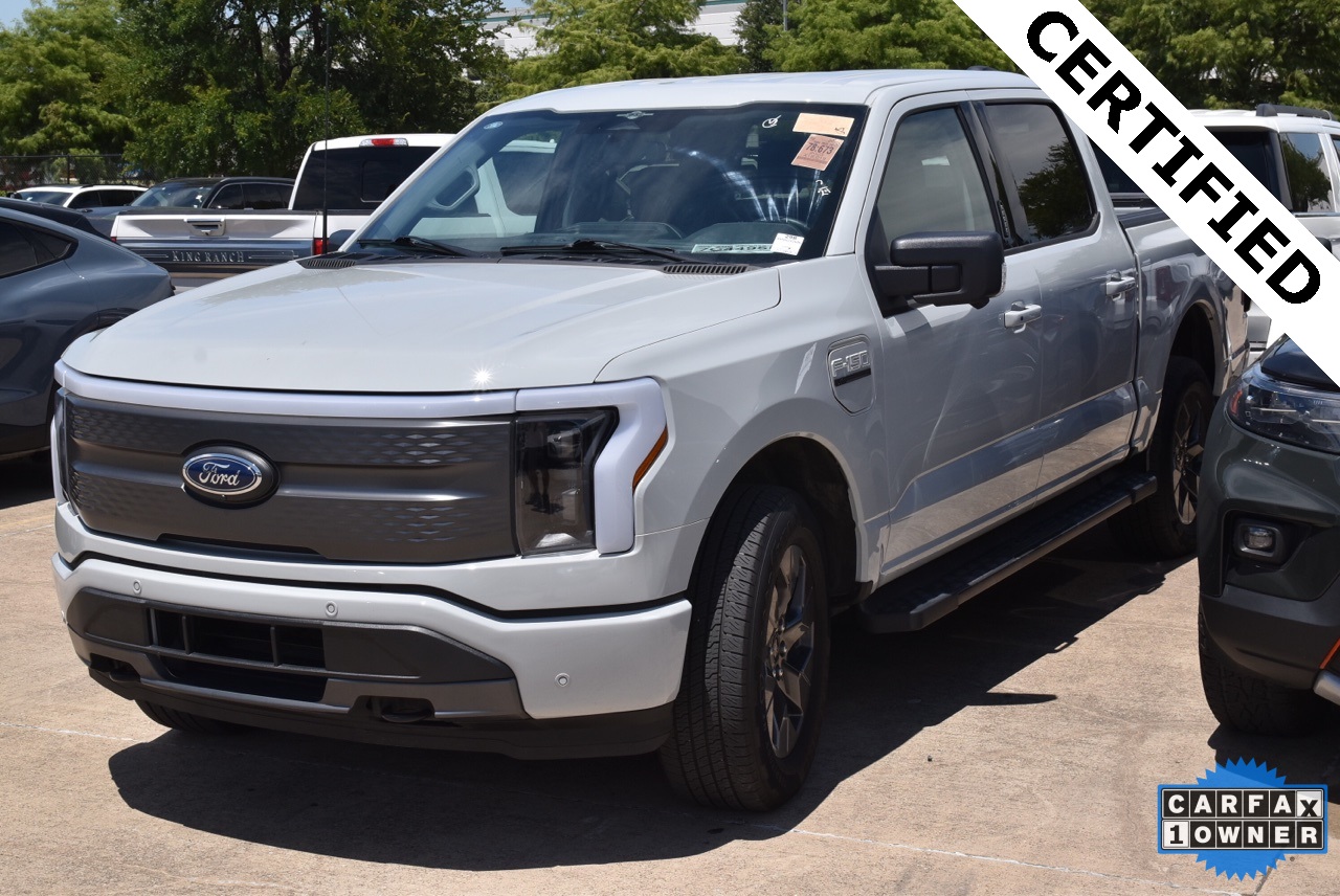 Certified 2023 Ford F-150 Lightning XLT with VIN 1FTVW1EL0PWG52606 for sale in Grapevine, TX