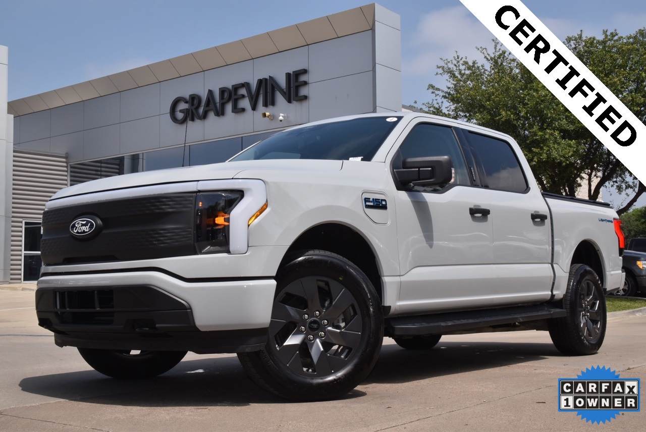 Certified 2024 Ford F-150 Lightning XLT with VIN 1FTVW3LK0RWG10851 for sale in Grapevine, TX