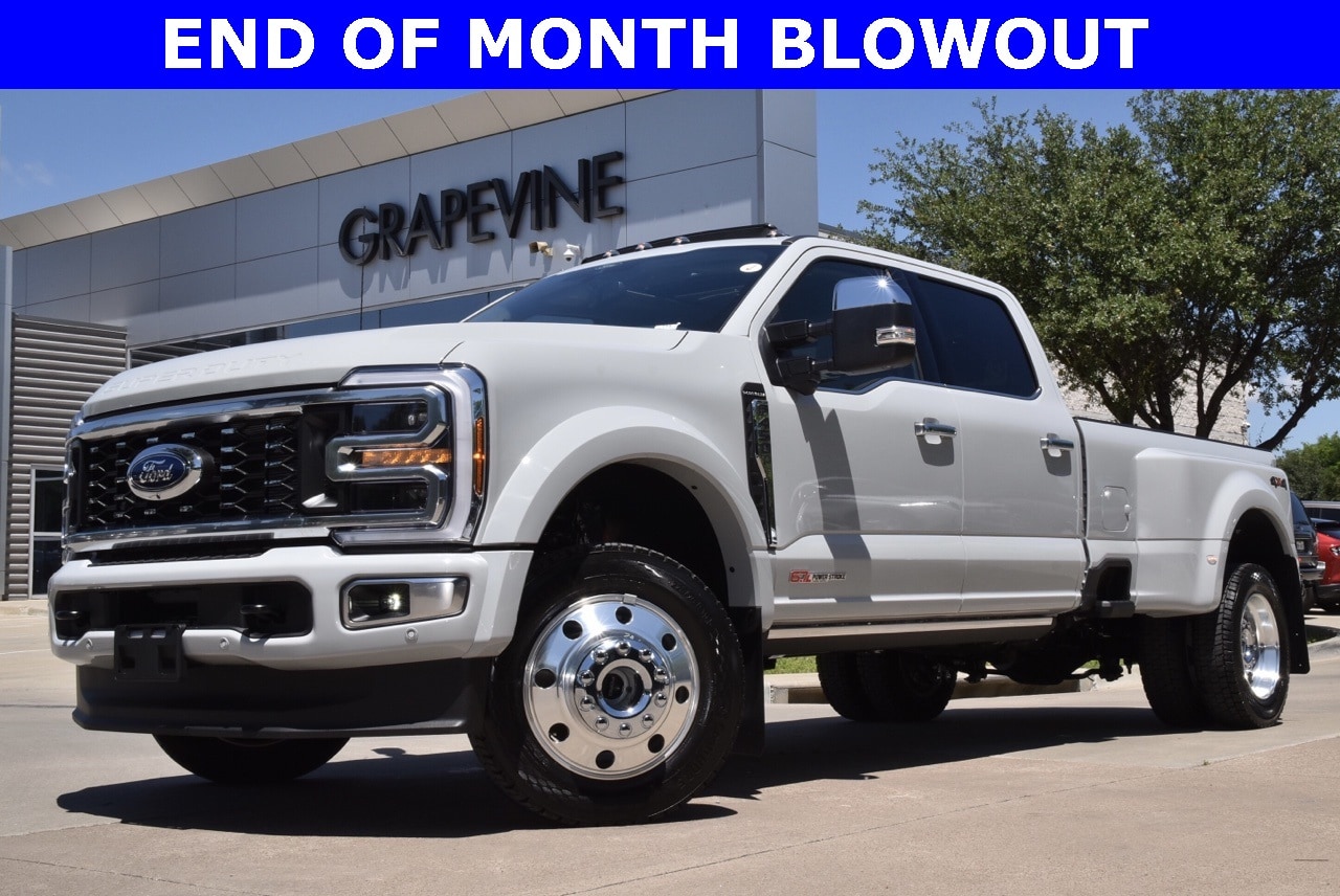 Certified 2025 Ford F-450 Super Duty Platinum with VIN 1FT8W4DM6SED13422 for sale in Grapevine, TX