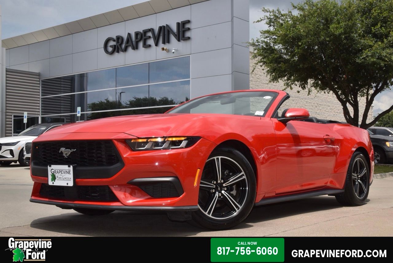 Race Red 2024 Ford Mustang EcoBoost Premium Convertible RWD Convertible Rear-Wheel Drive Automatic