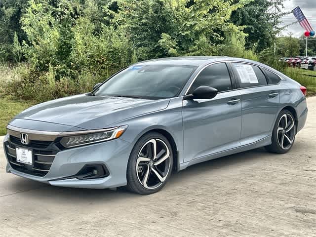 Used 2021 Honda Accord Sport with VIN 1HGCV1F3XMA021431 for sale in Grapevine, TX