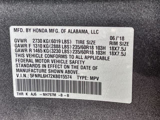 Thumbnail: 2019 Honda Odyssey - 22