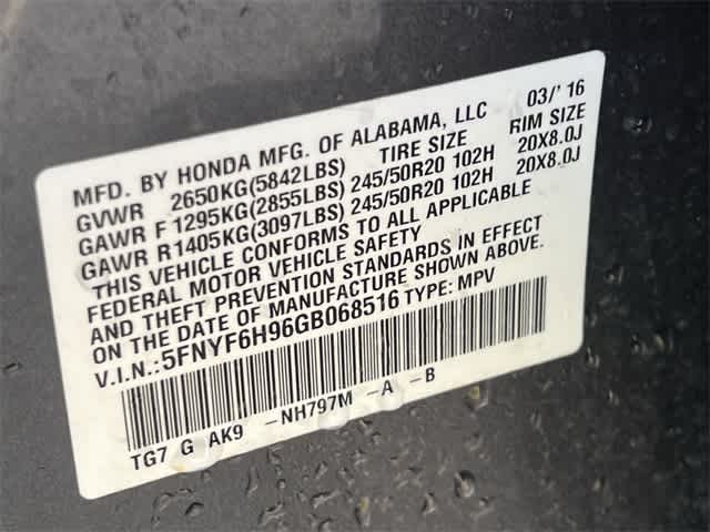 2016 Honda Pilot Touring 22