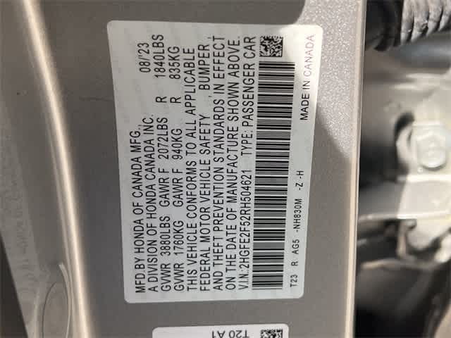 2024 Honda Civic Sport 22