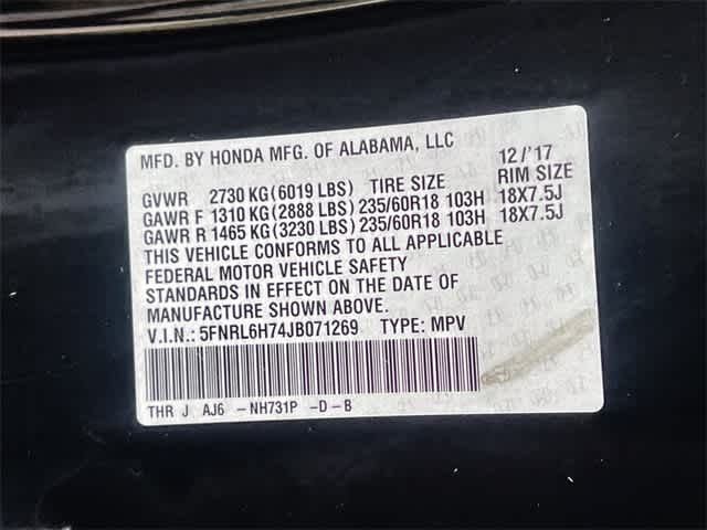 Thumbnail: 2018 Honda Odyssey - 22