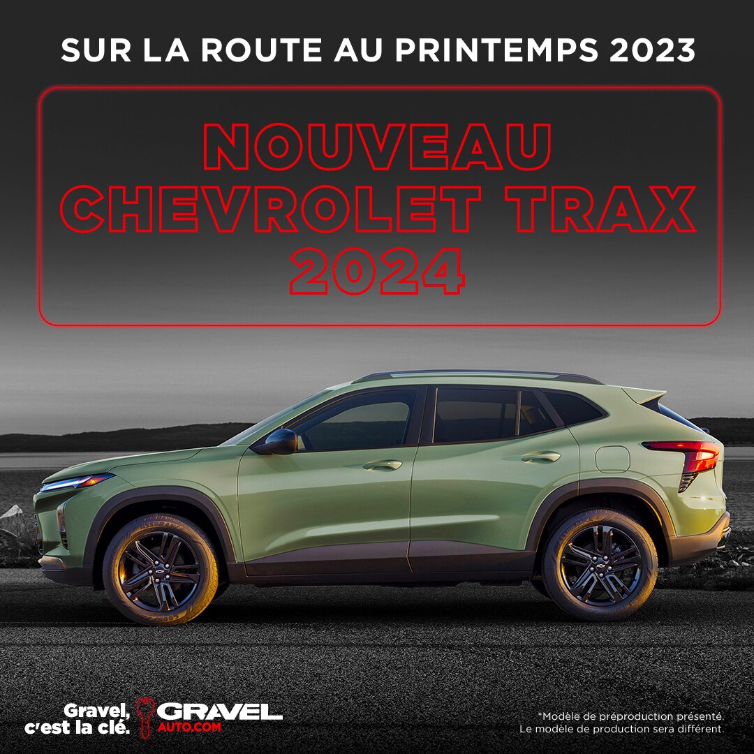 Chevrolet Trax 2024 sur la route au printemps 2023 