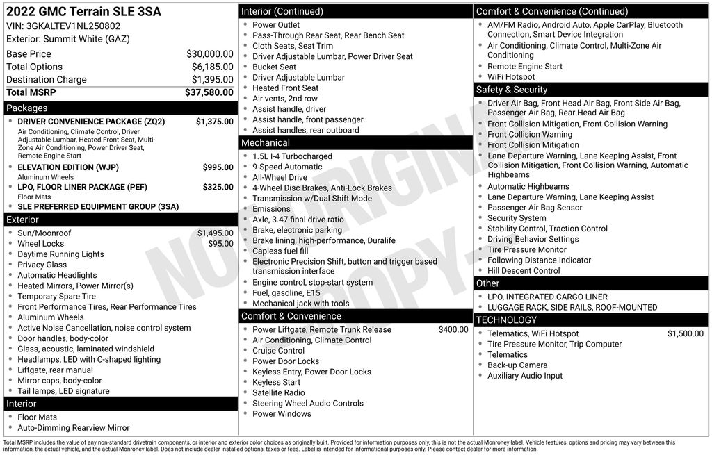 2022 GMC Terrain SLE AWD's photo