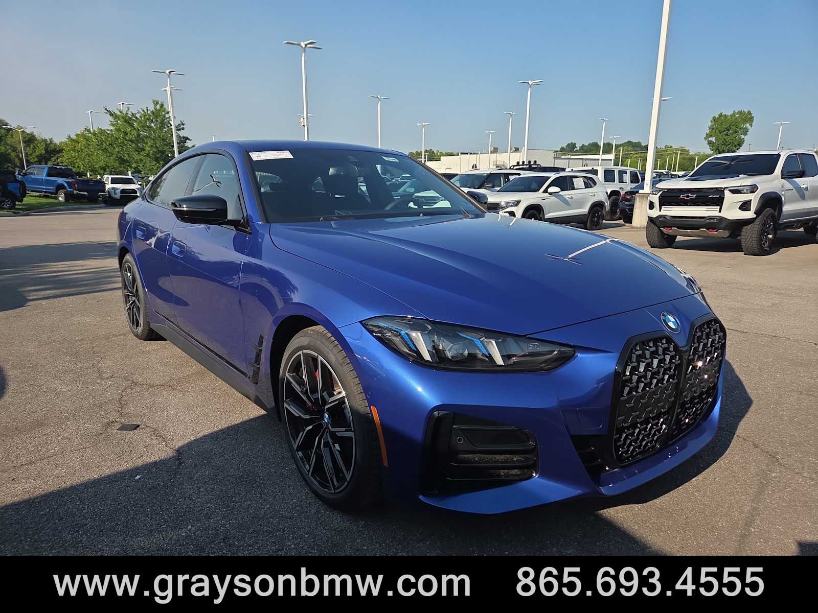 Portimao Blue 2026 BMW 4 Series Sedan All-Wheel Drive Automatic