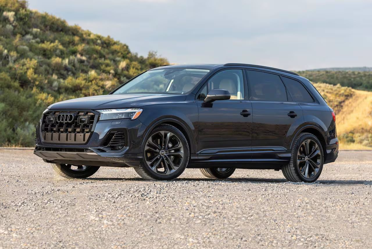The 2026 Audi Q7 parked on a gravel road