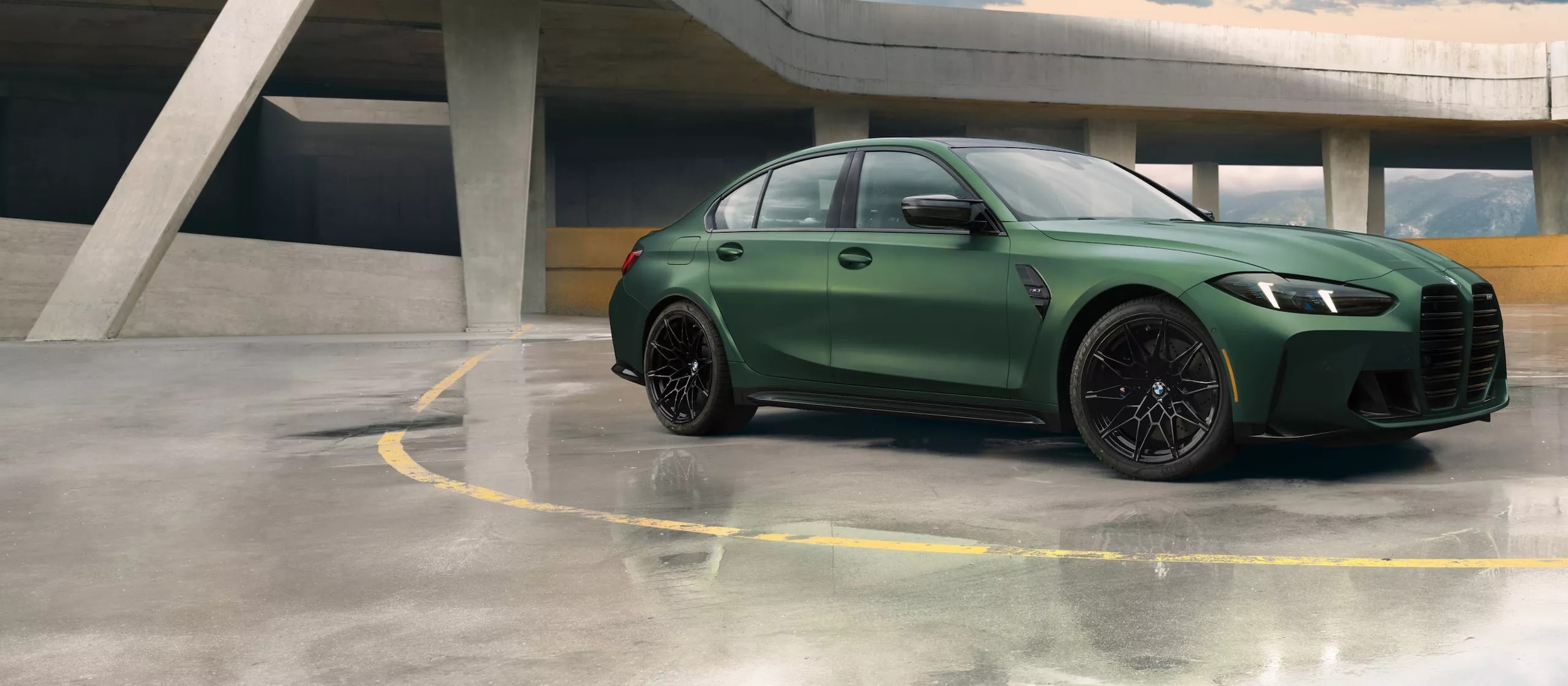 2025 BMW M3 Sedan in green.