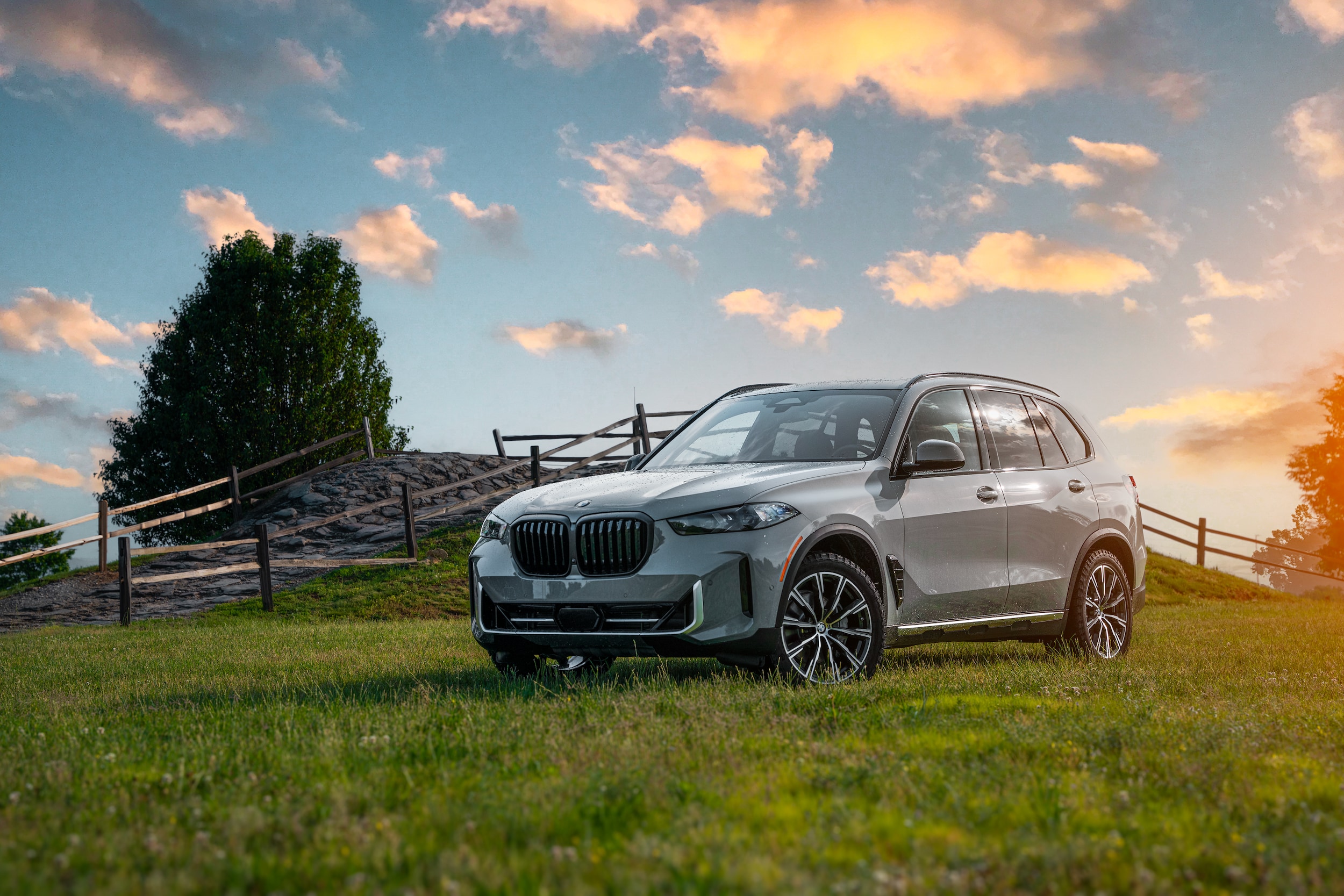 The 2026 BMW X5 Parked outside in a Field