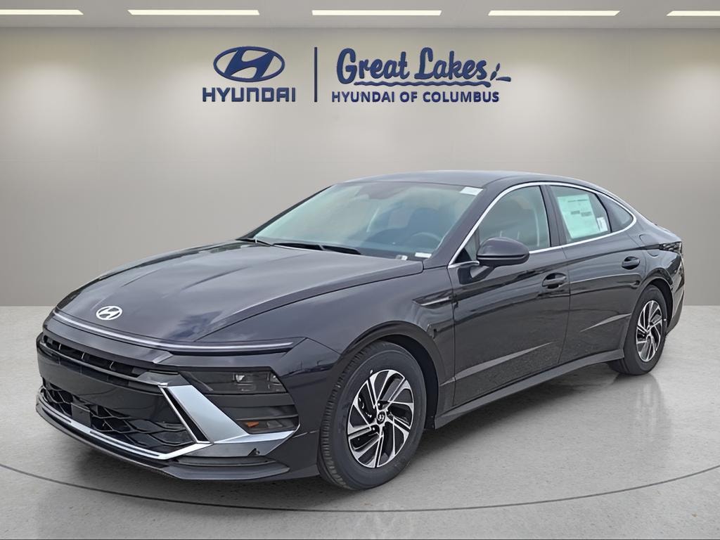 New 2026 Hyundai Sonata Hybrid Blue Sedan