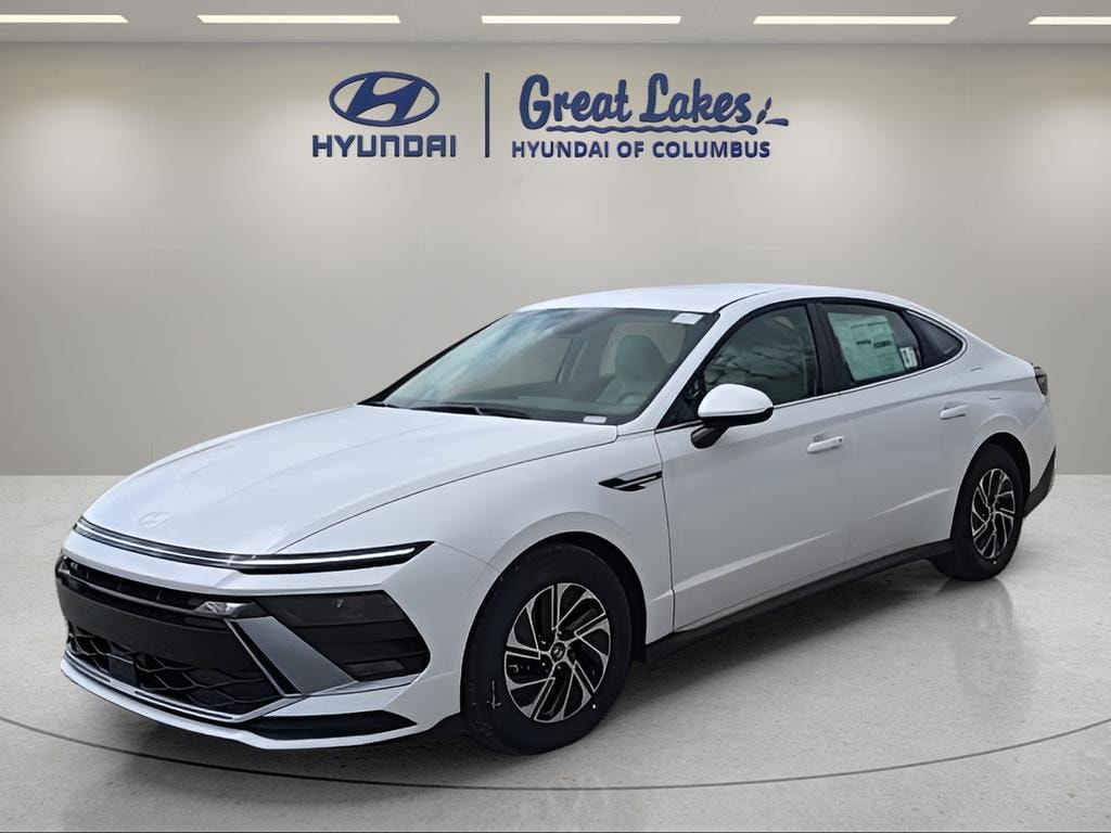 New 2026 Hyundai Sonata Hybrid Blue Sedan
