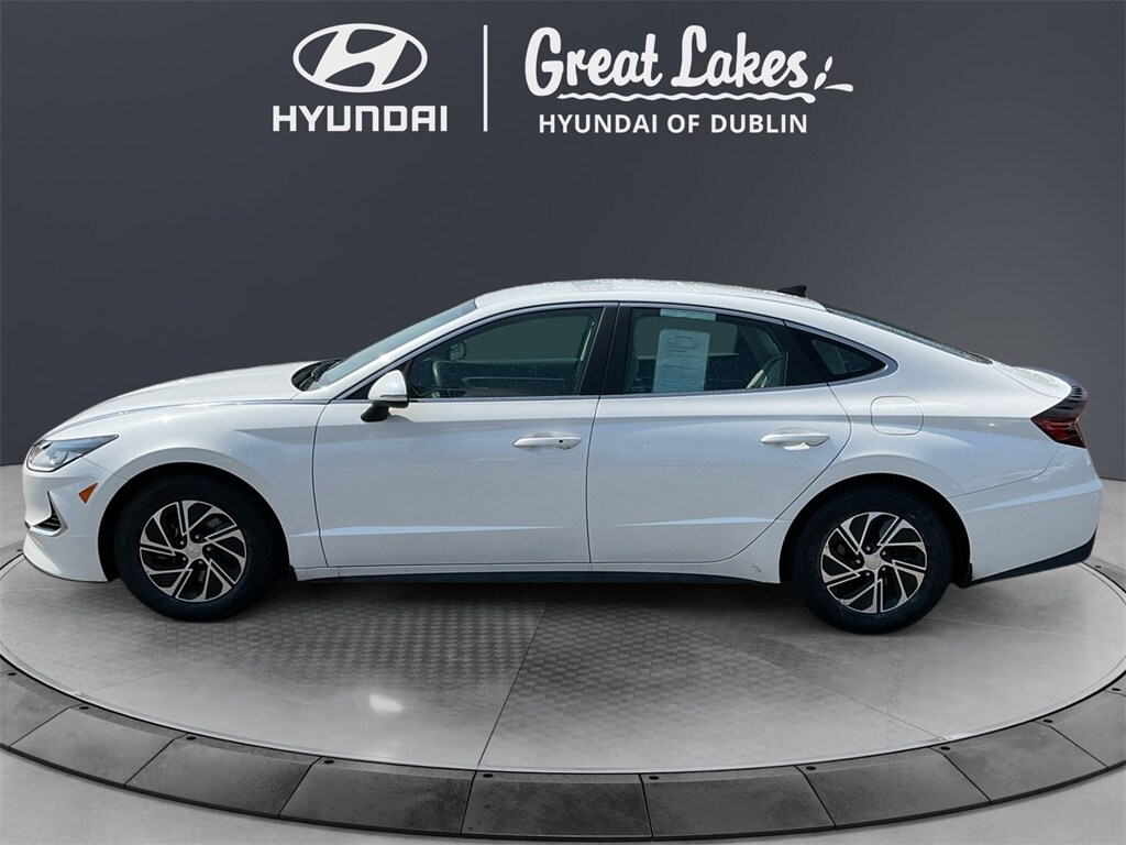 Used 2021 Hyundai Sonata Hybrid Blue with VIN KMHL24JJ7MA035121 for sale in Columbus, OH