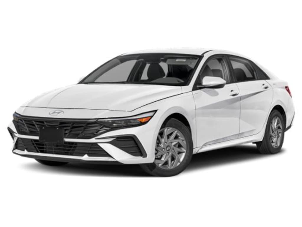 New 2026 Hyundai Elantra Hybrid Blue Sedan